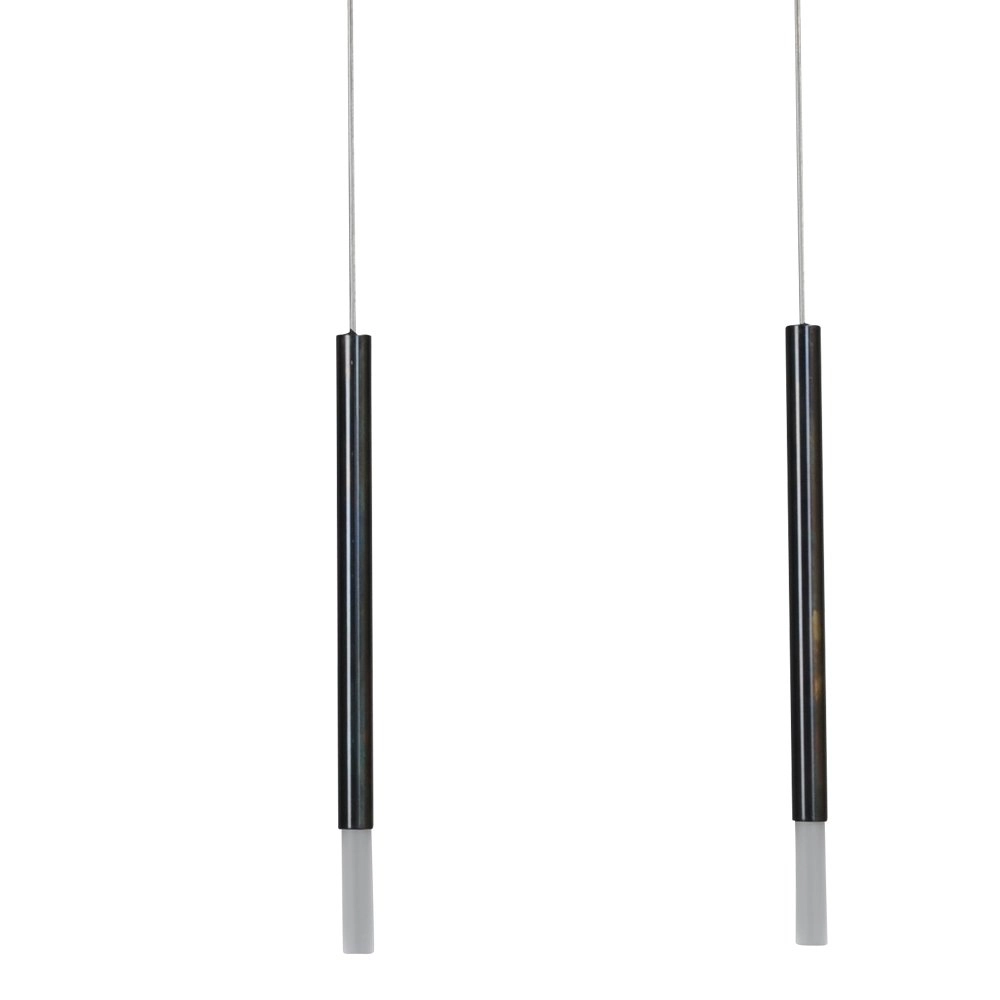 Schwarze Esstisch-Hängelampe Flute 5-flammige Design-Zylinder Masterlight 8718121209197