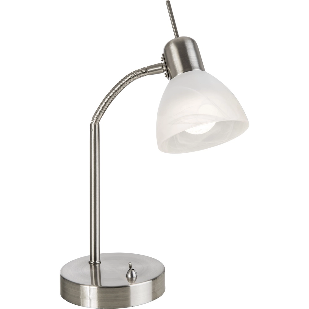 Klassische Schreibtischlampe Daytona Nickel