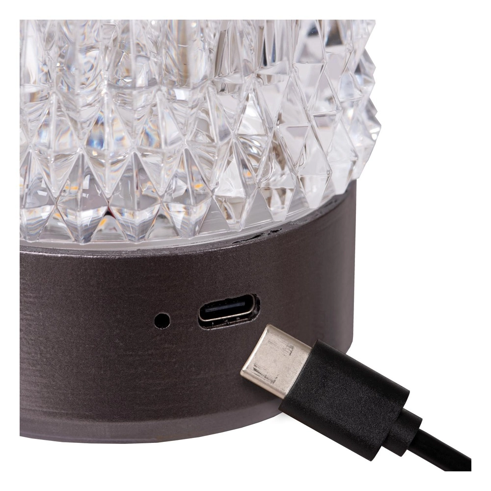 Wiederaufladbare Tischlampen Lily Set von 3 Chrom Lucide 5411212461087