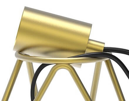 Goldene Stativ-Tischlampe Tripod Circle 8712879150862