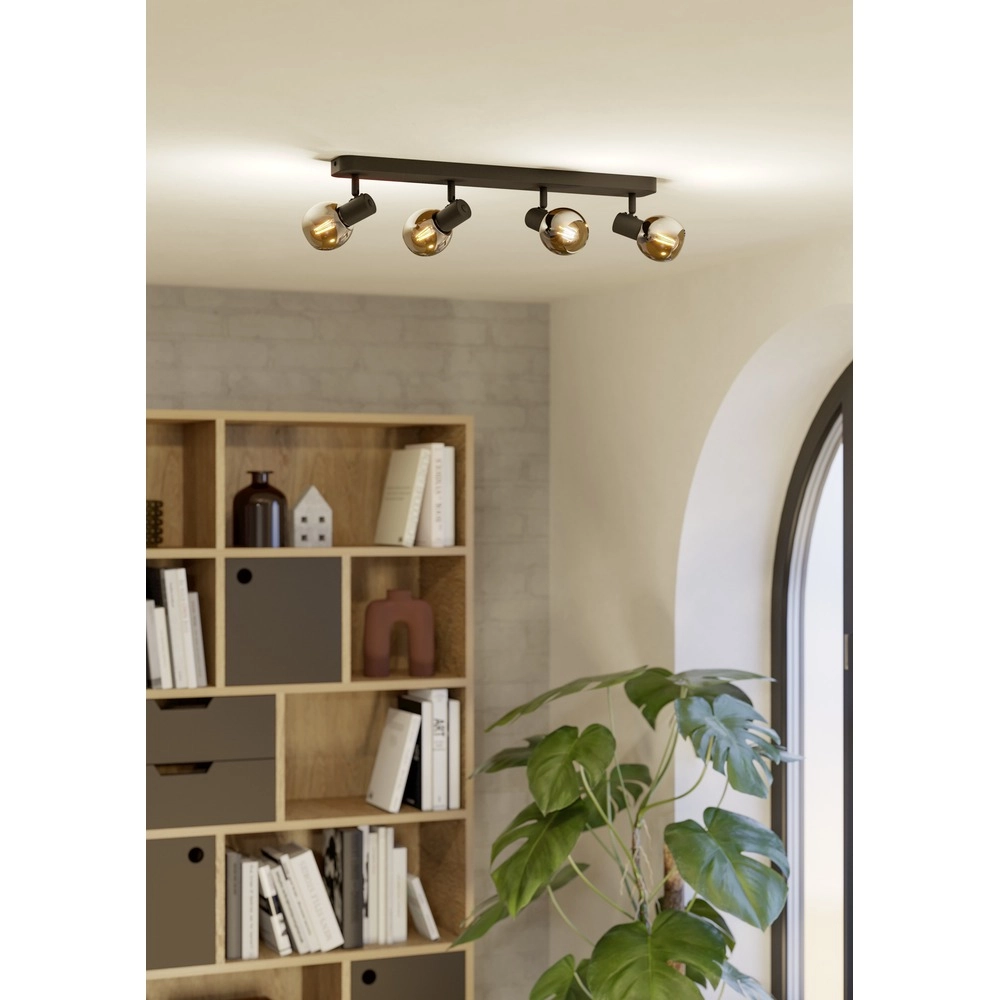 Deckenlampe Castellazo 4-Licht Schwarz