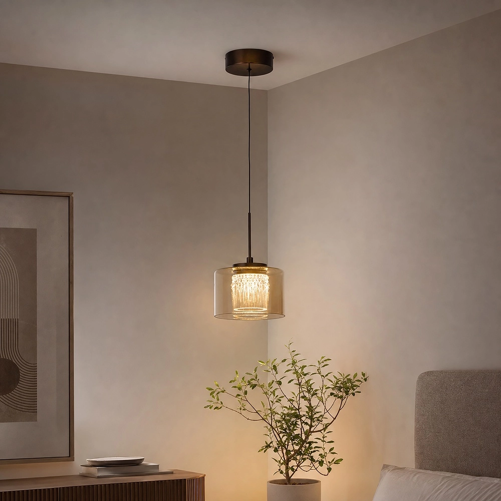 Design-Pendellampe Tumblers Nur Bronze Searchlight 5,05342E+12