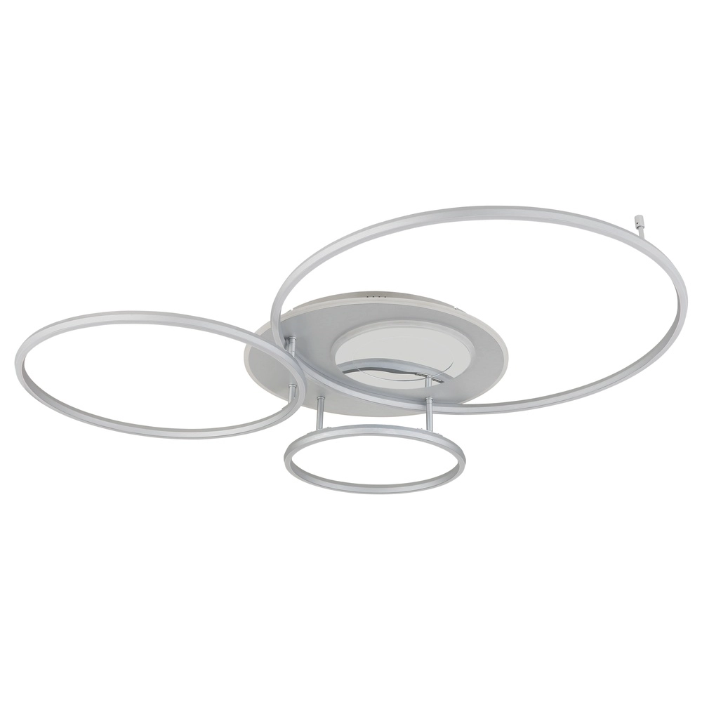 Moderne Deckenlampe Johnson Silbergrau Globo 9007371592548