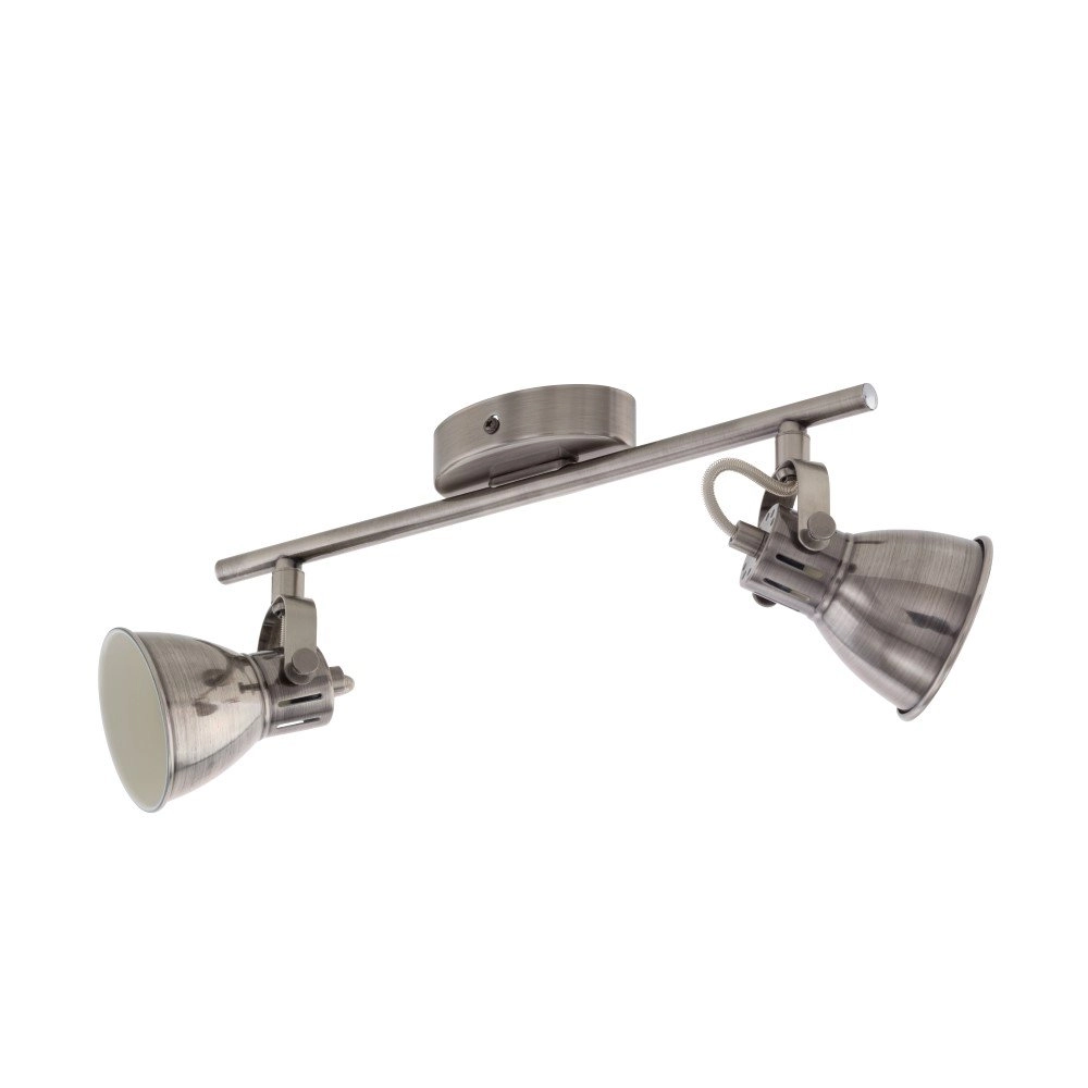 LED-Deckenspot Seras 2-Licht-Nickel mit Creme Eglo 9002759965532