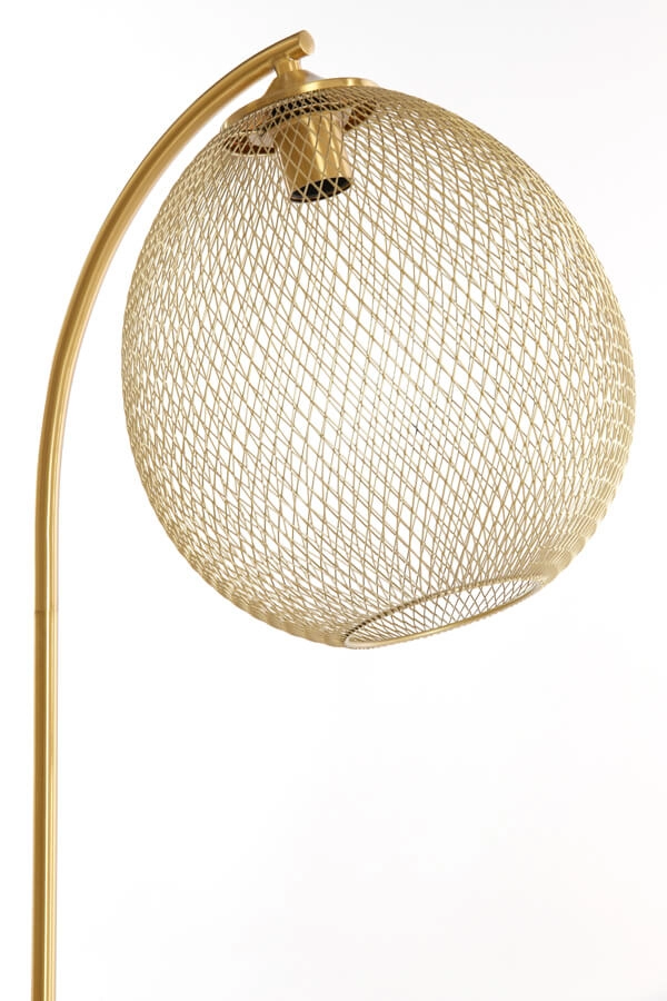 Goldene Stehleuchte Moroc Ø 30cm Light & Living 8717807686437