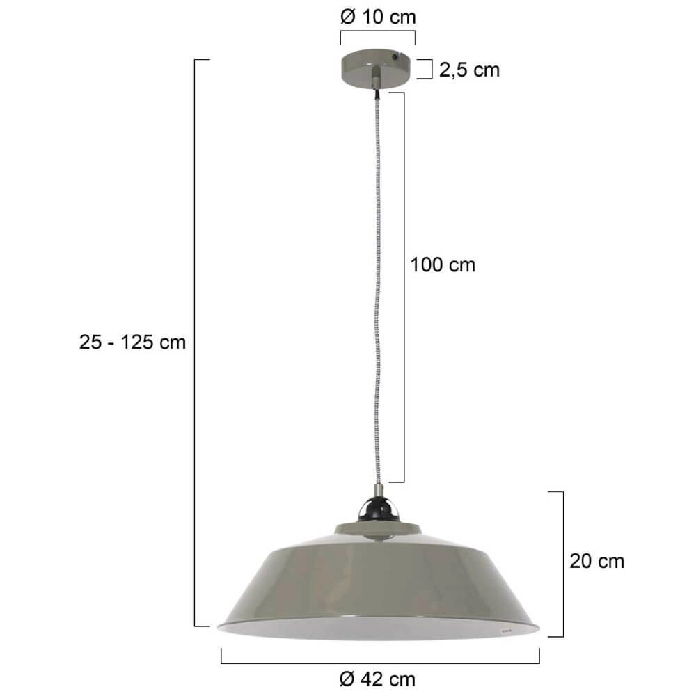 Retro-Hängelampe Nove Ø 42cm Steinhauer 8712746161311