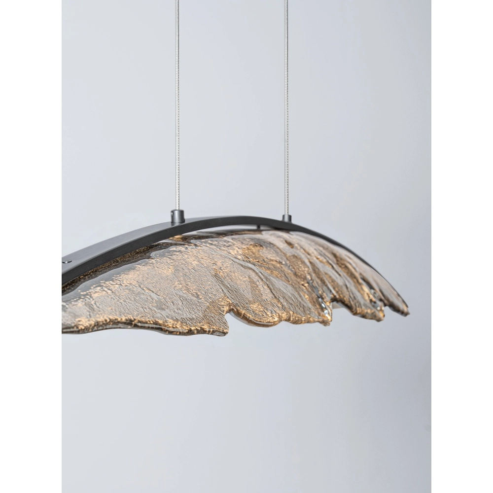 Design-Pendellampe Amado Anthrazit mit Mokka 131,5 cm Lyora 5212063500280