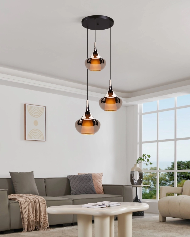 Design-Pendellampe Almoster Runde 3 Lichter Stars of Light 9008606354061