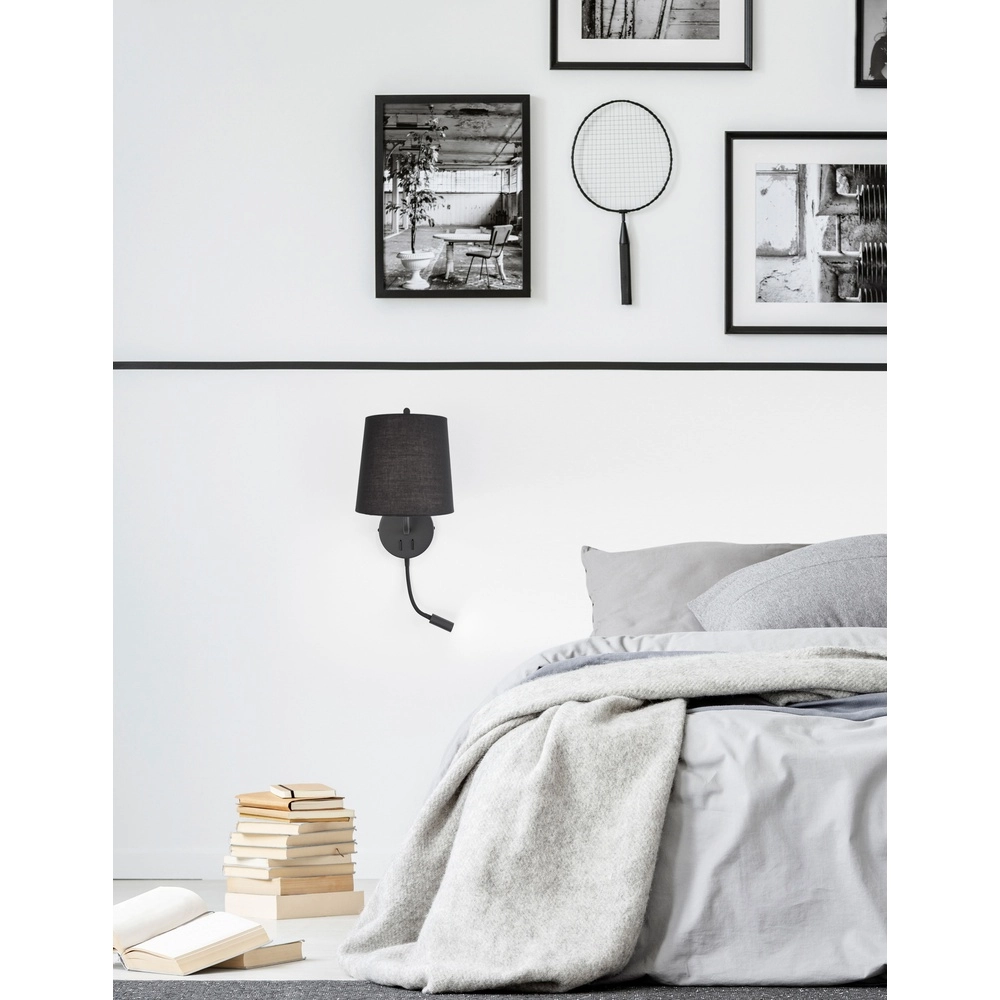 Nachttischlampe Sage schwarz Lyora 5212017424051