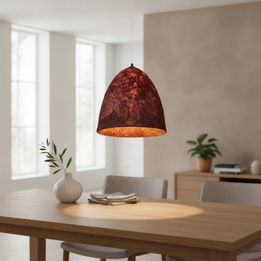 Pendelleuchte Solis rot Ø 36cm