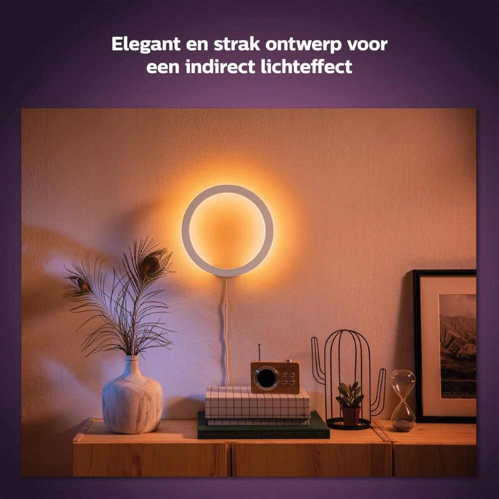 Wandleuchte Circle Hue Sana - White and Color Weiß Philips 8719514343405