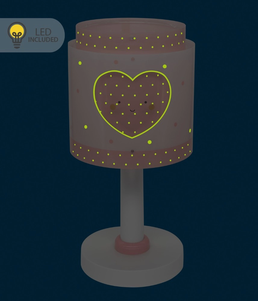 Tischlampe Baby Dreams Pinkes Leuchten im Dunkeln Dalber 8420406002606