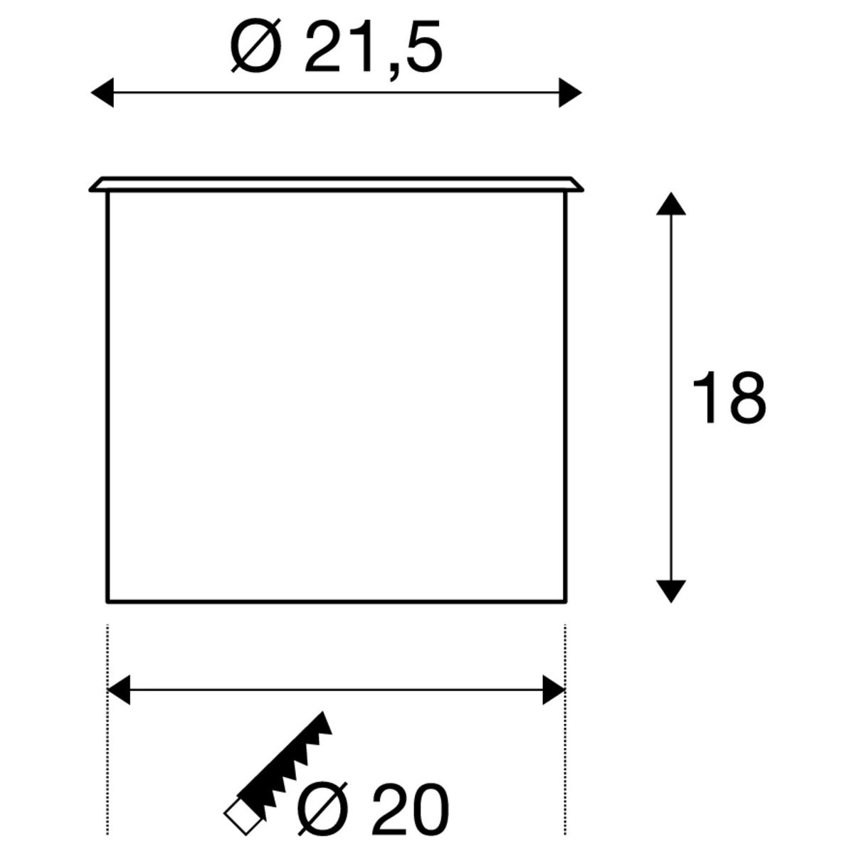 Bodenstrahler Dasar ES111 um SLV 4024163094795