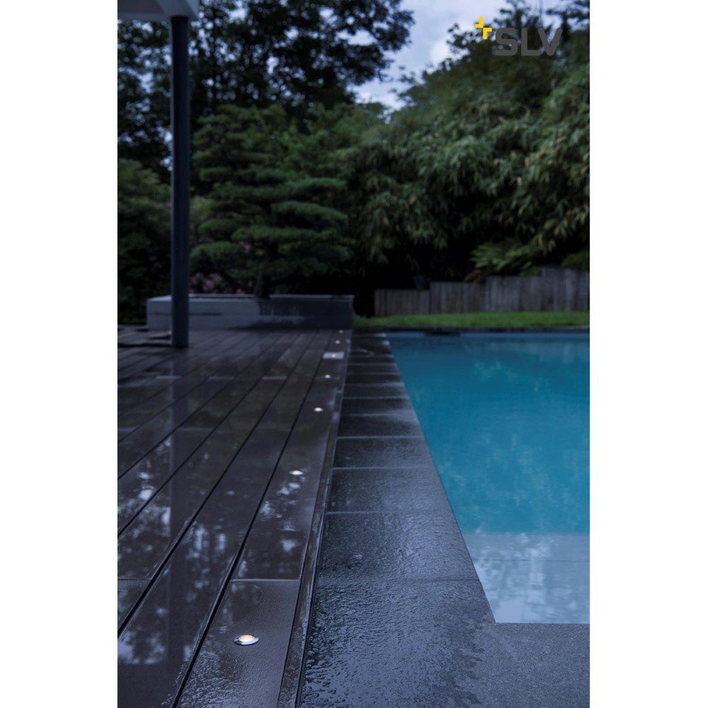 LED-Terrassenleuchte Power Trail-Lite 1W - 3000k - 4,2 cm Metallgrau SLV 4024163112093