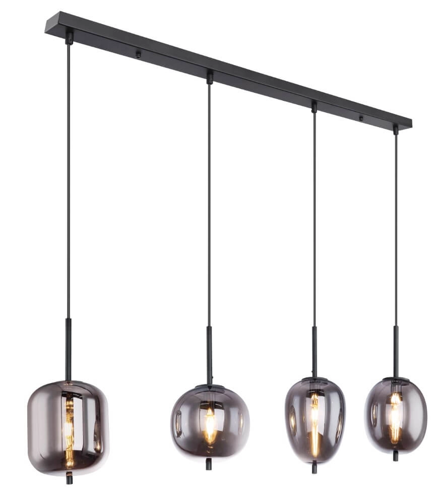 Hängelampe Blacky schwarz 4-Licht