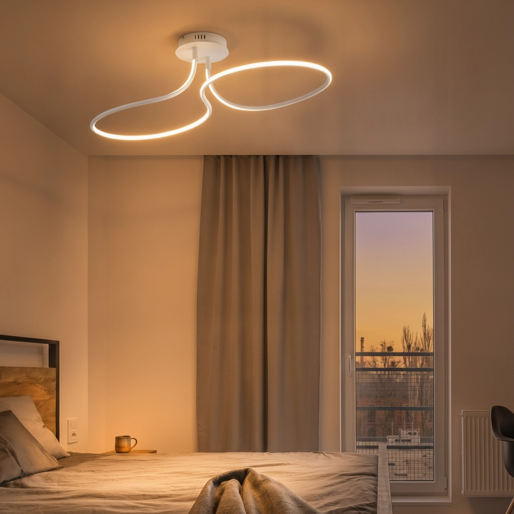 Deckenlampe Fungo Locke weiß