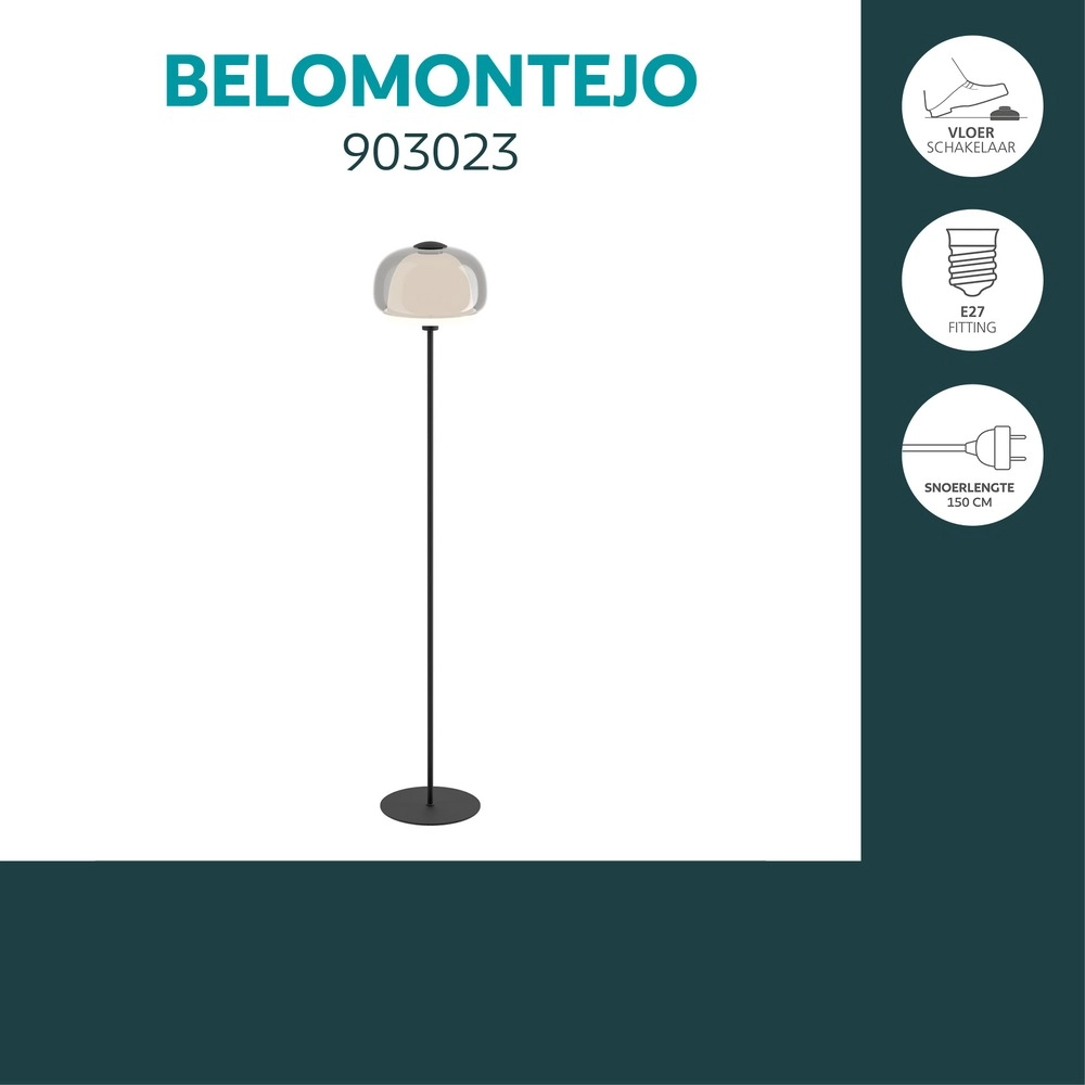 Design-Stehlampe Belomontejo Schwarz