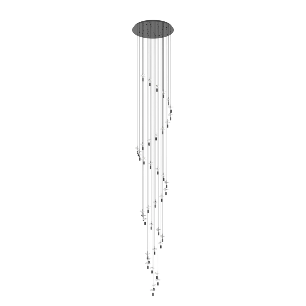 Vide Pendellampe Comareira grauer 3-Schritt-CCT
