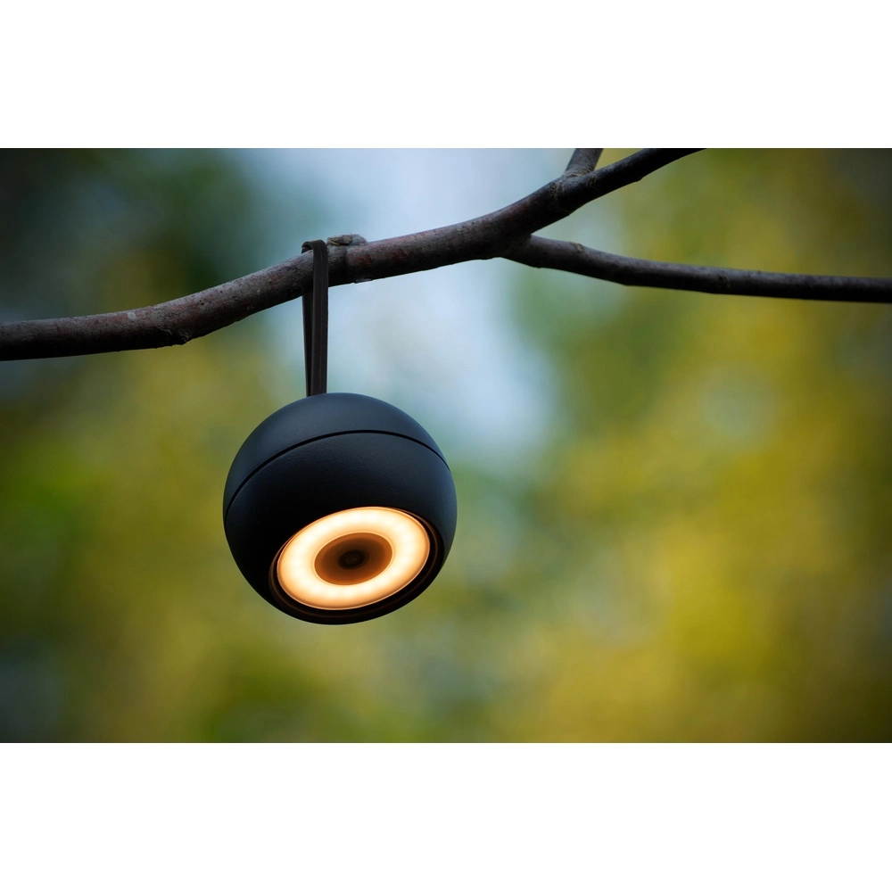 Wiederaufladbare Wandlampe Lunex Black Magnetic Lucide 5411212272409