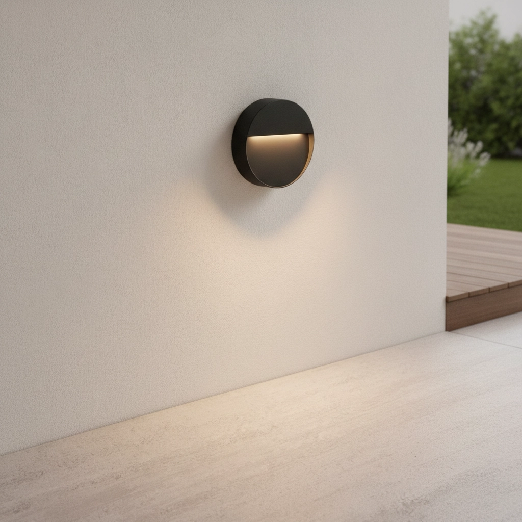 Design-Wandleuchte Brigi grau