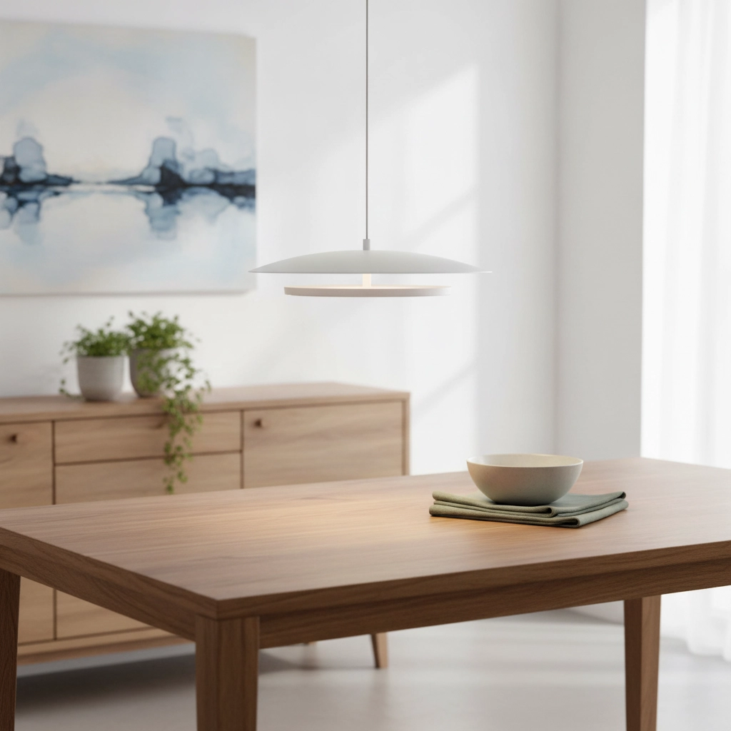 Design-Pendelleuchte Olos weiß Ø 35cm