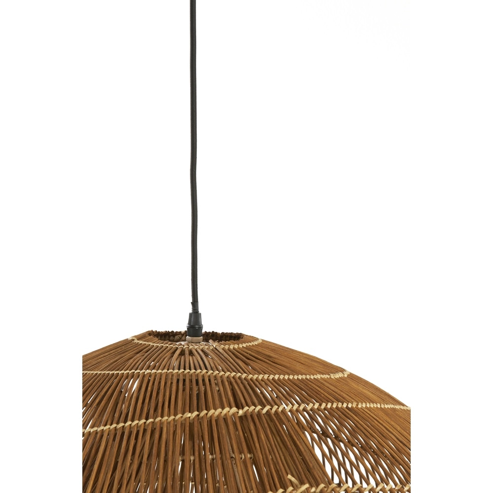 Rattan-Pendellampe Janzur Ø 54 cm – dunkelbraun Light & Living 8717807820558