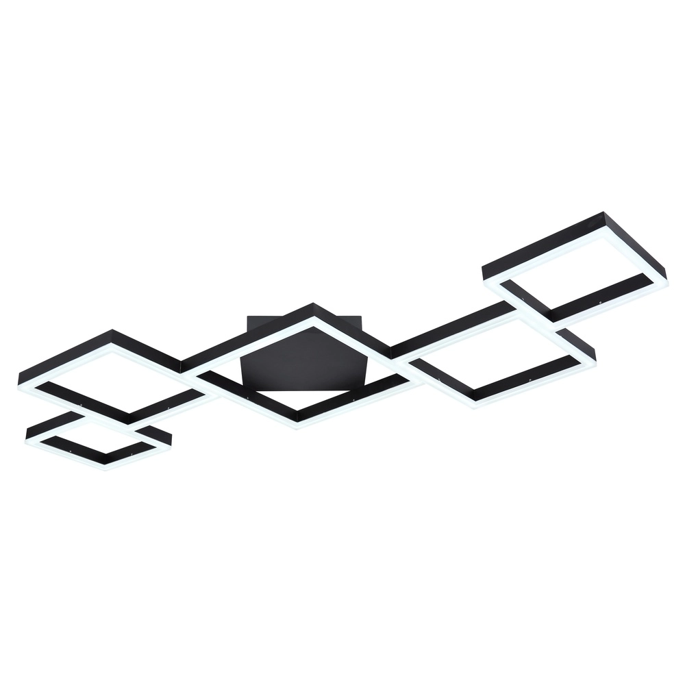 Moderne Deckenlampe Kurio Schwarze Quadrate Globo 9007371411788