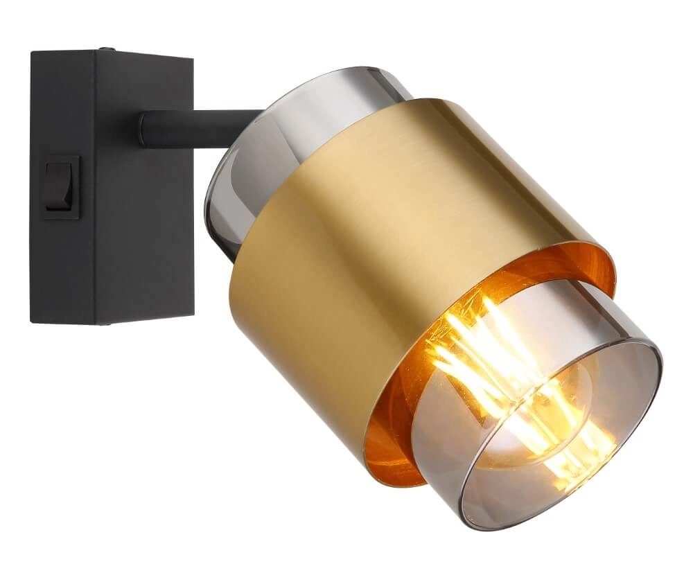 Wandlampe Milley Schwarz und Gold