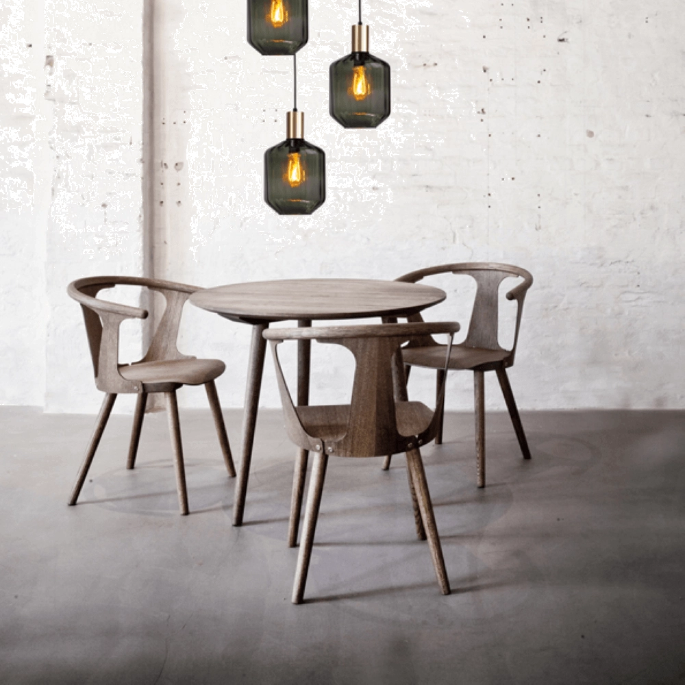 3-flammige Loft-Hängelampe - Gold - Porto mit grünen Jagger-Gläsern Masterlight 8718121270845
