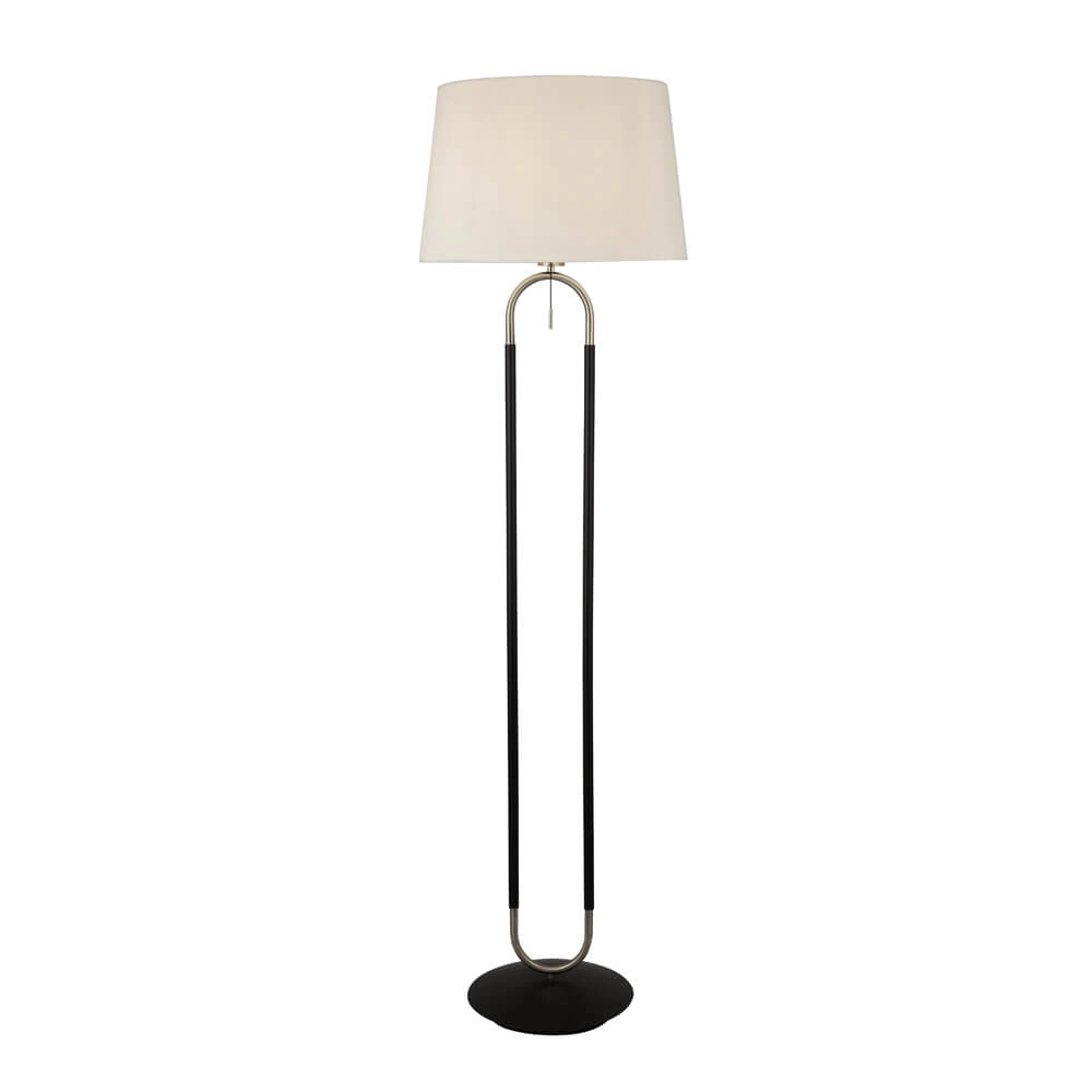 Stehlampe Jazz 161 cm schwarz mit creme