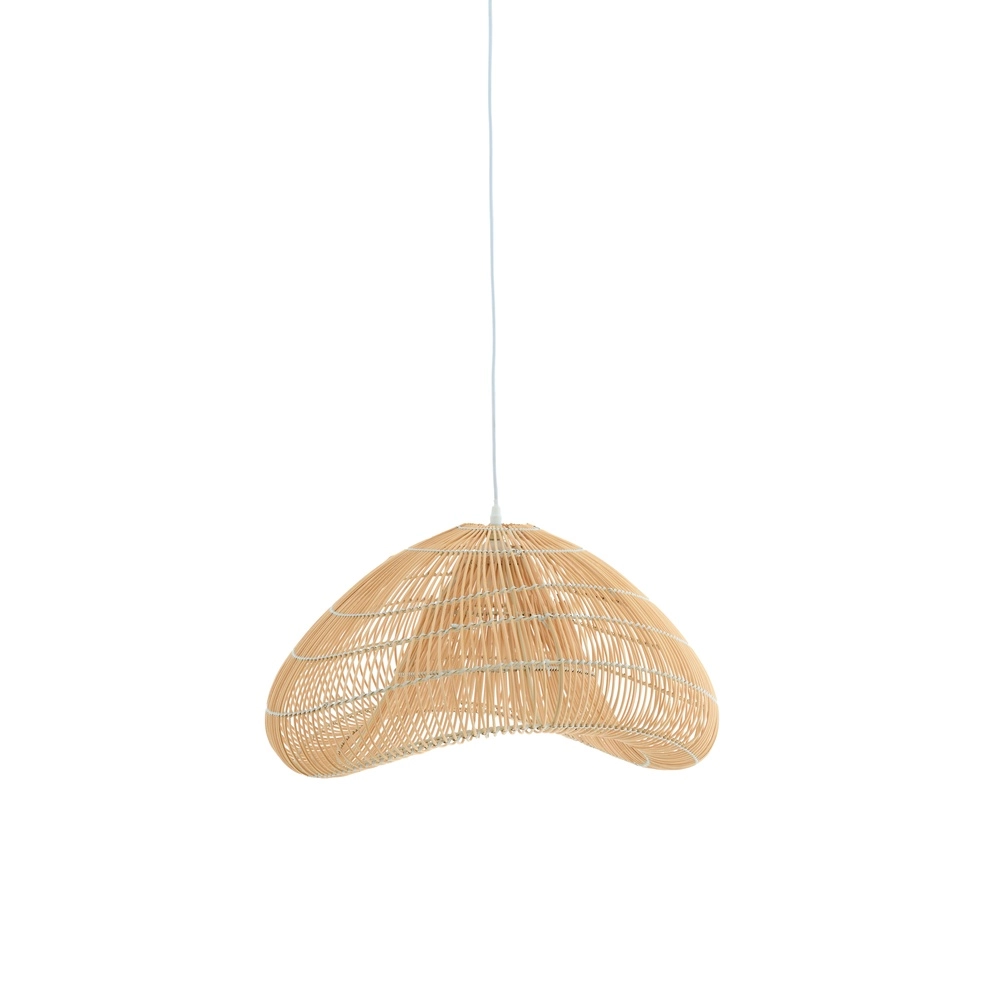 Rattan-Pendellampe Janzur Ø 54 cm – Naturbraun