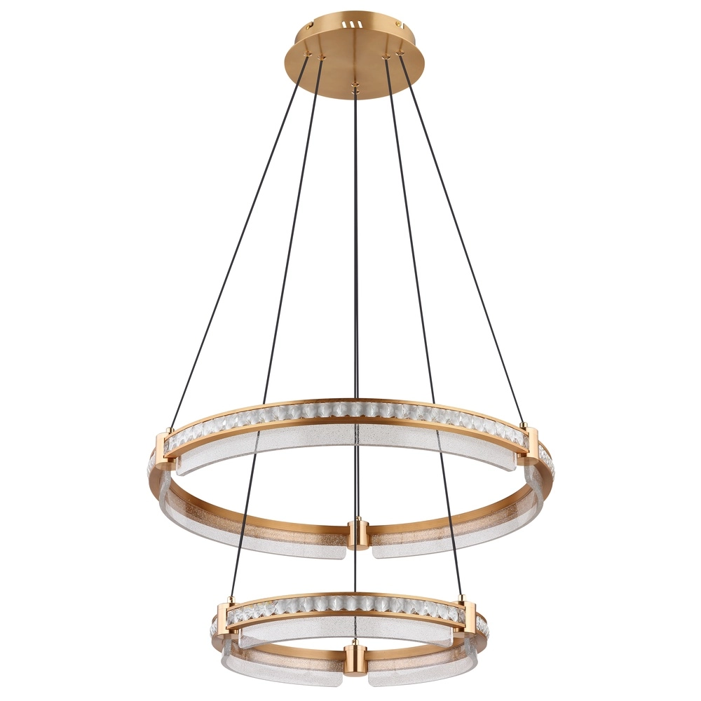 Pendellampe Blondie gold Ø 60cm Globo 9007371446469