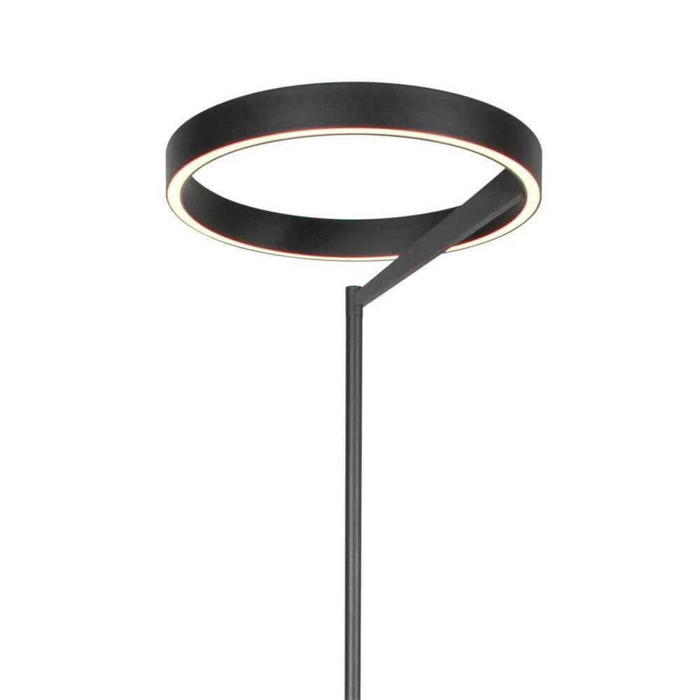 Moderne Stehleuchte Mykty schwarz Ø 40cm Steinhauer 8712746178173