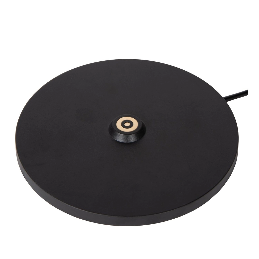 Wiederaufladbare Tischlampe Justine Schwarz mit Ladestation Lucide 5411212272171