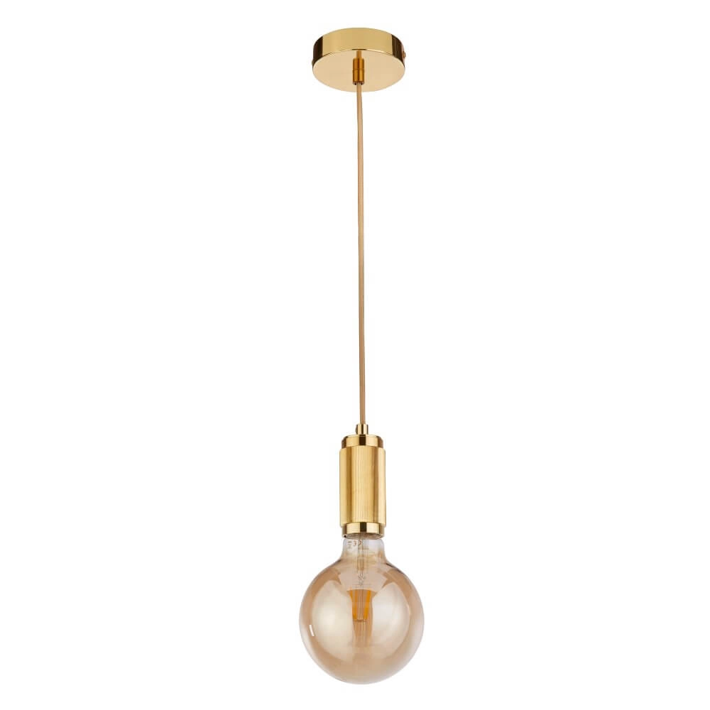 1-flammige Hängelampe Suspension Gold