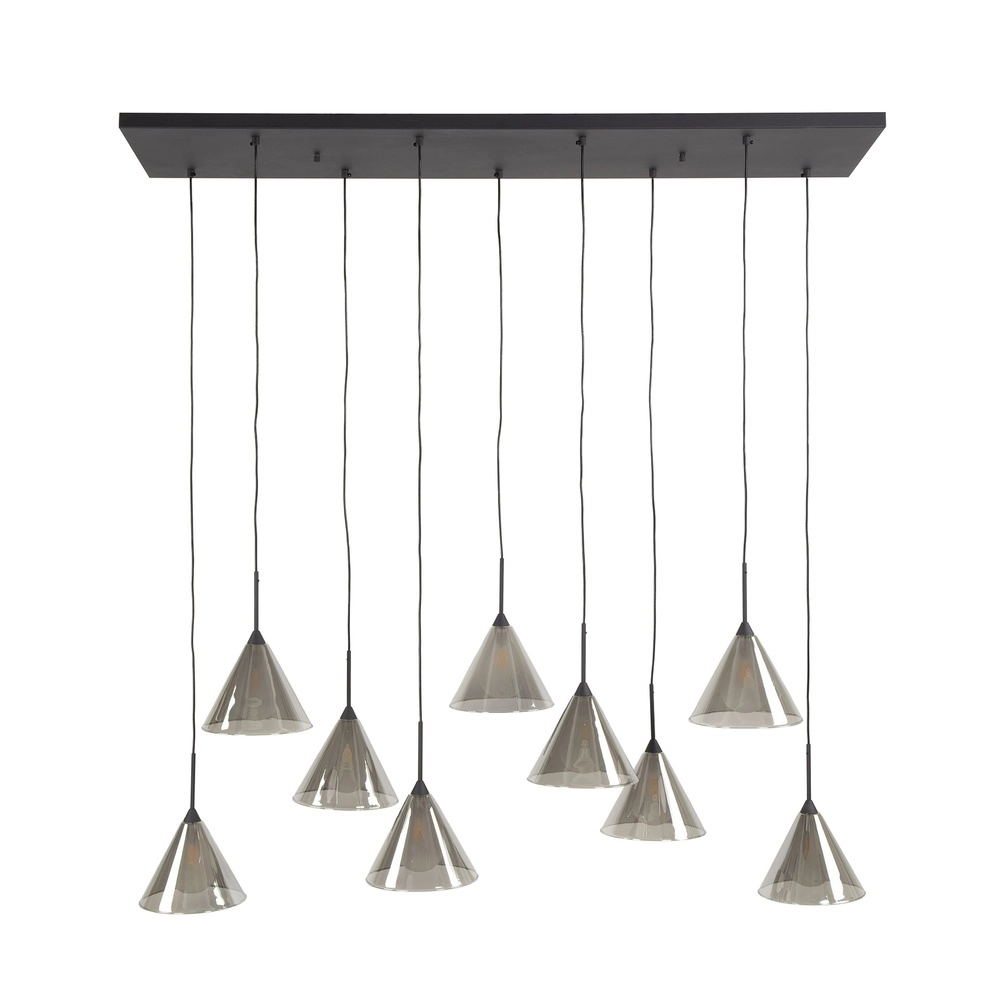 9-Licht Pendellampe Conic für den Esstisch Lyora 8716803512023