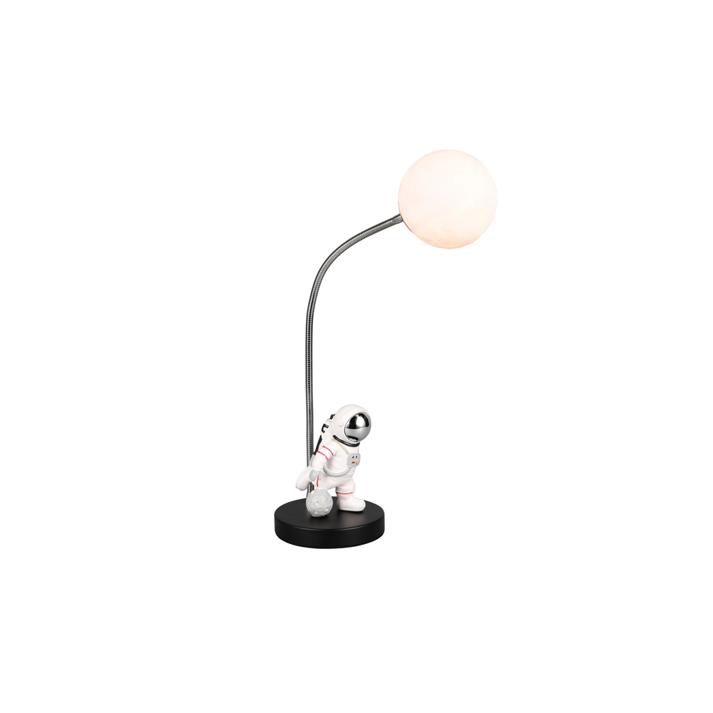Tischlampe Arm Schwarz-Weiß Trio 4017807671520
