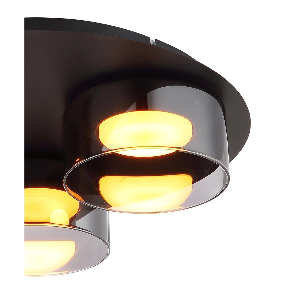Design-Deckenlampe Higgins Schwarze 3-Lichter Globo 9007371578894