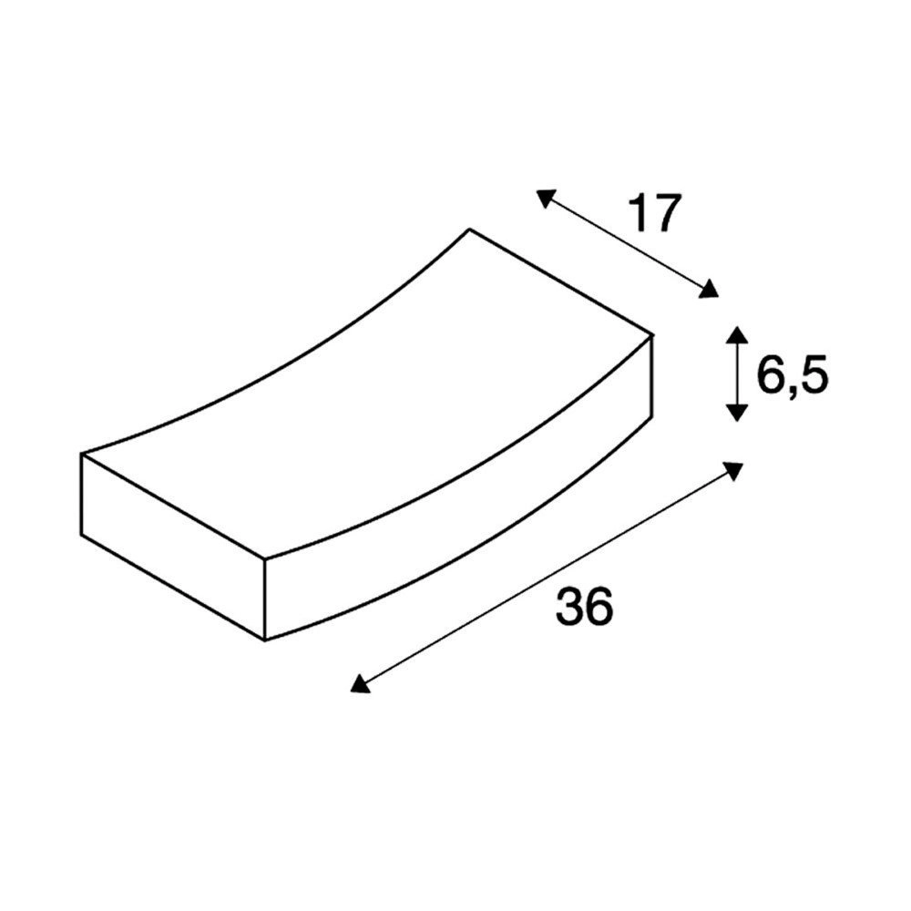 Wandleuchte GL 102 Curve modern SLV 4024163093514