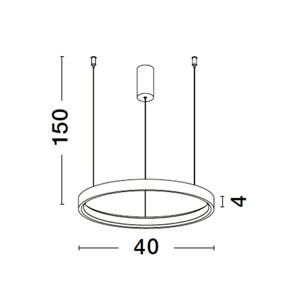 Runde Pendelleuchte Perrine silbergrau Ø 40cm Lyora 5212017438393