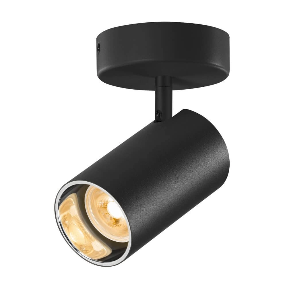 Aufbaustrahler Asto Tube schwarz - 1x GU10 SLV 4024163266178