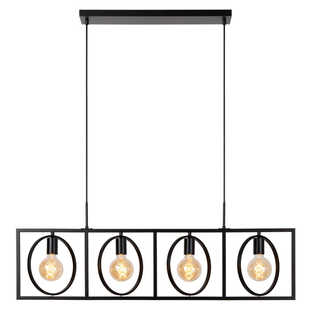 Einzigartige Pendellampe Suus Black 4-Lights Lucide 5411212010872