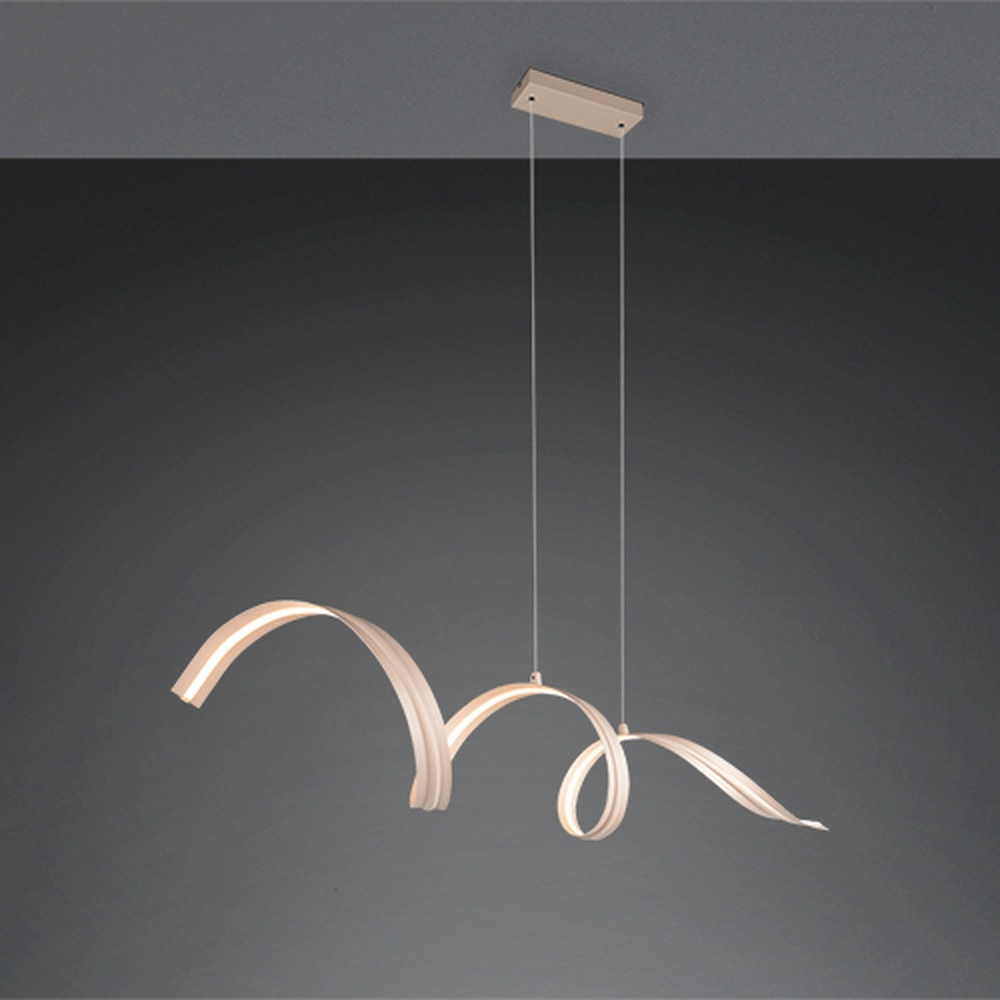 Moderne Pendellampe Tivor Sandbraun Trio 4017807706314