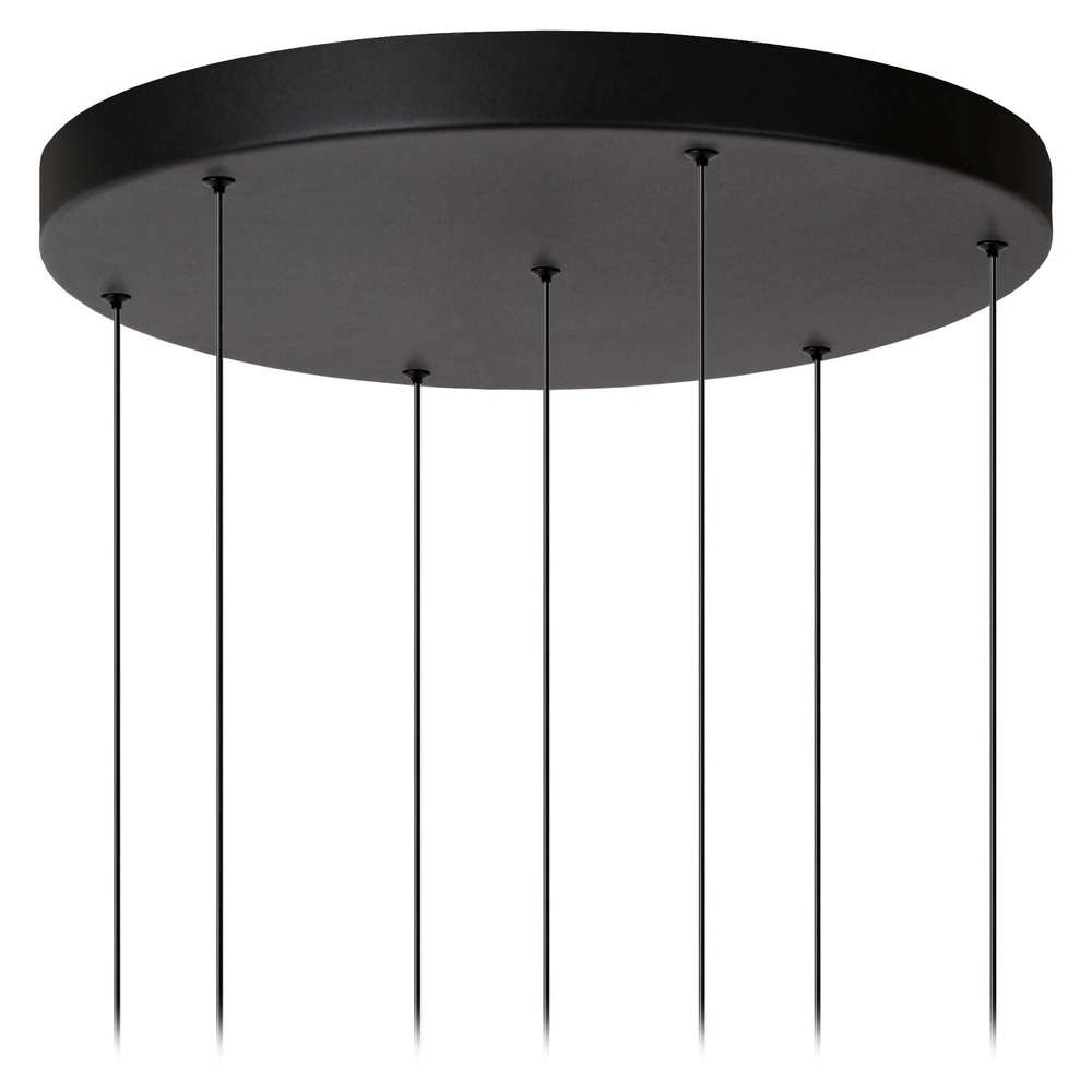 7-Licht Pendellampe Tamino Schwarz Lucide 5411212792228
