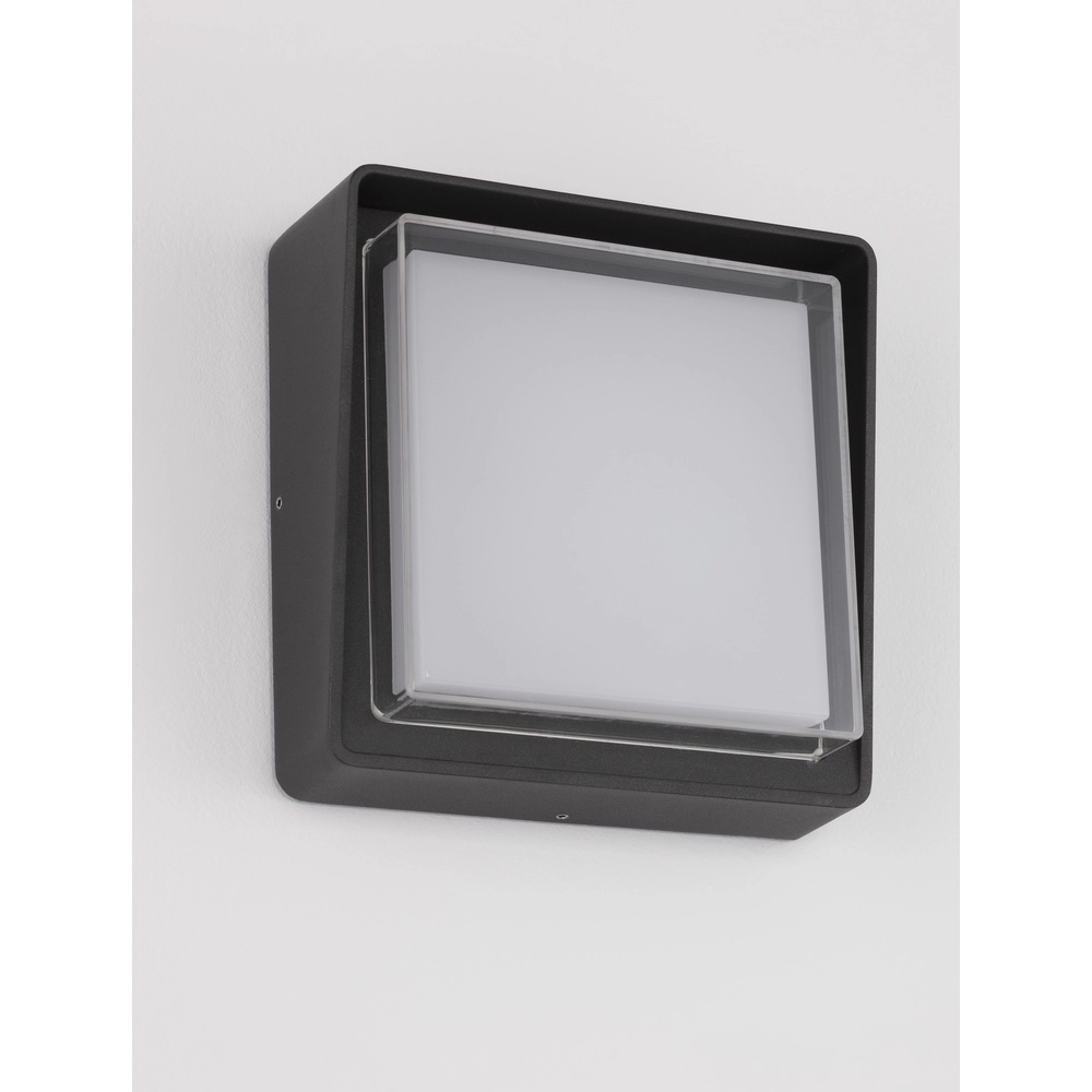 Quadratische Wandleuchte Cape anthrazit Lyora 5212017432704