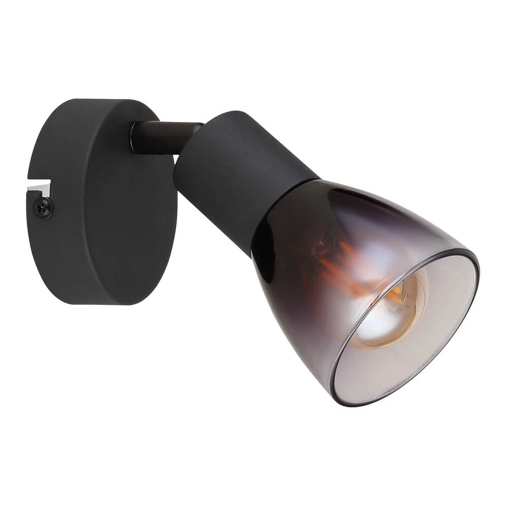 Schwarze Wandleuchte Satella Knöchel Globo 9007371446926