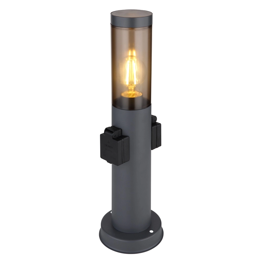 Gartenlampe Boston Anthrazit mit Sockel