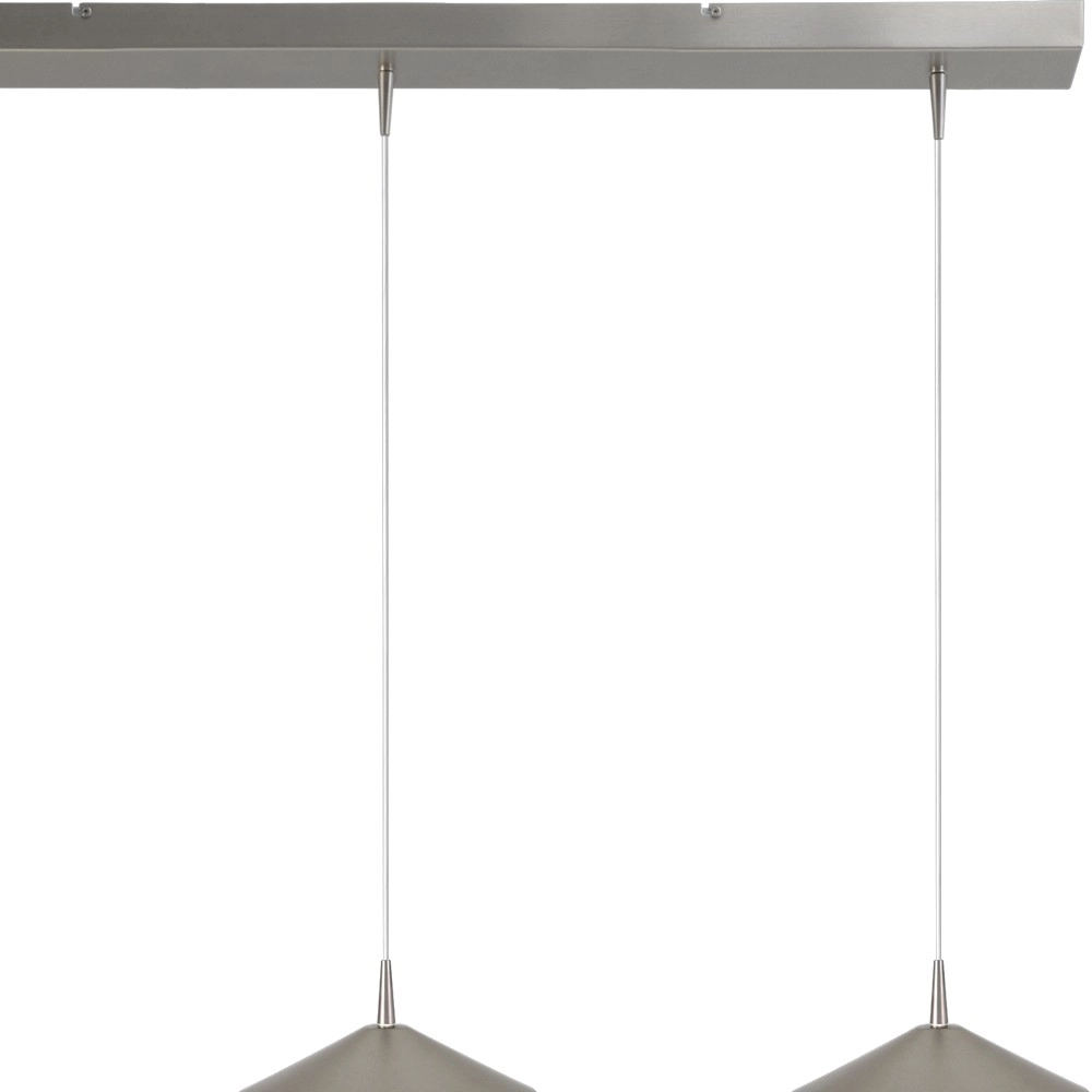 3-Licht Pendellampe Ceppo Nickel Ø 22 cm Masterlight 8718121358550