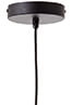 Hängelampe Odar Schwarz mit sandfarbenem Lampenschirm Brilliant 4004353394706