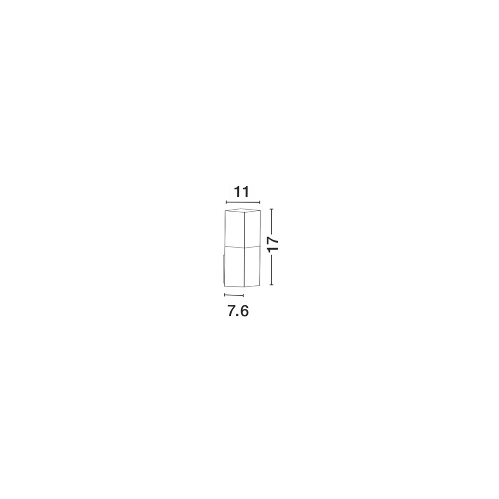 Graue Wandleuchte Stick Entwurf Lyora 5212017409225